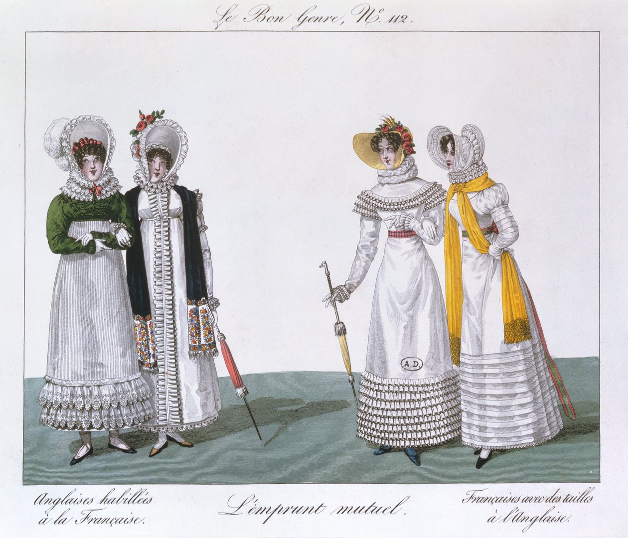 Keskinäinen lainaus, levy sarjasta Le Bon Genre, n.1810 tekijältä French School