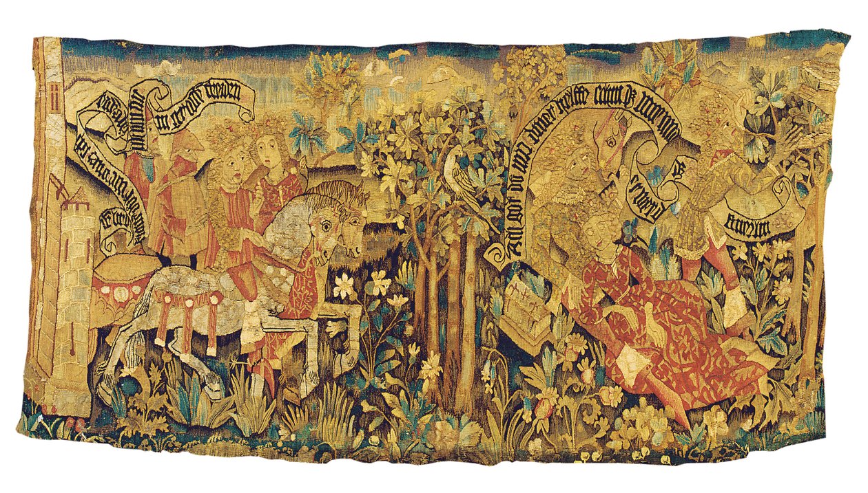 Mytologinen kuvakudosfragmentti, Strasbourg, n. 1470-1480 tekijältä French School