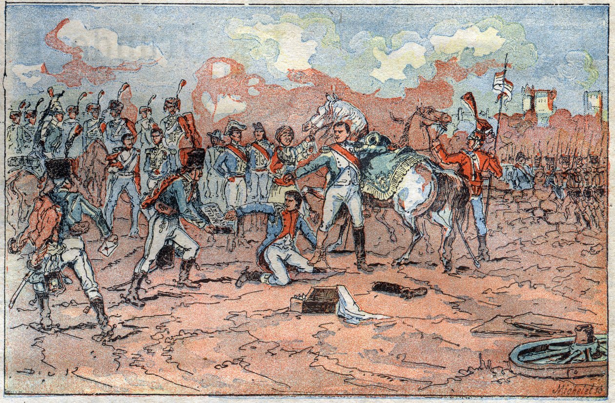 Napoleon I, haavat Regensburgin edessä tekijältä French School