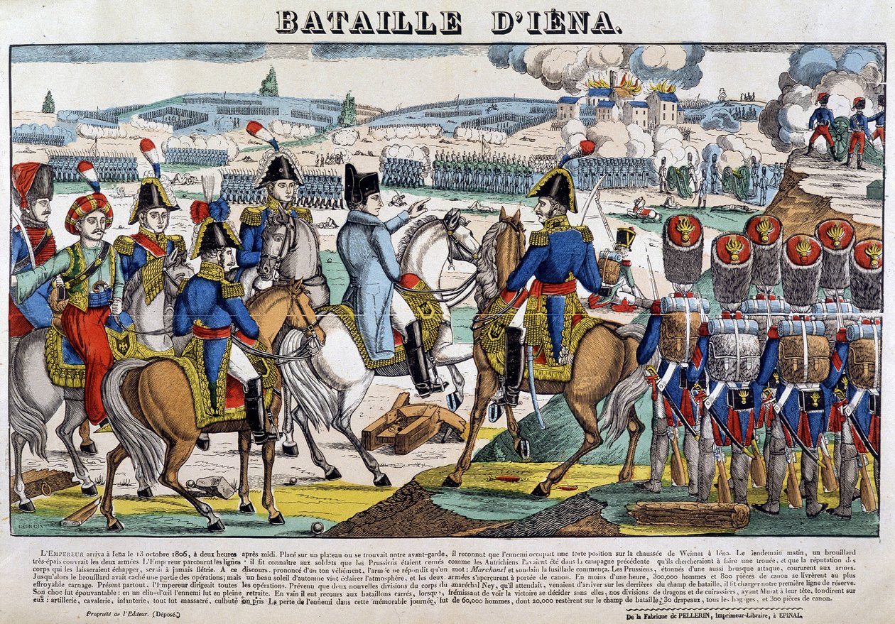 Napoleon Jenan taistelussa (13.10.1806) - kuva Epinalista tekijältä French School