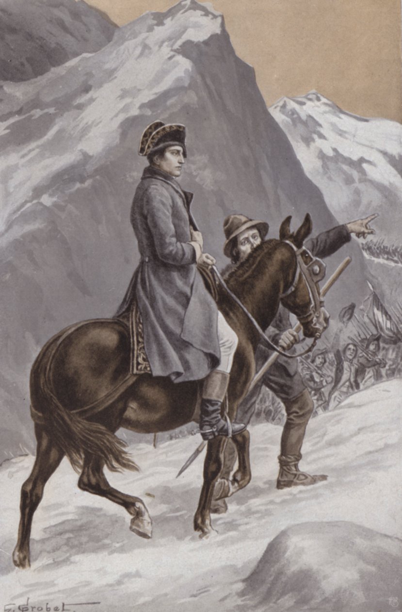 Napoleon ylittää Alpit tekijältä French School