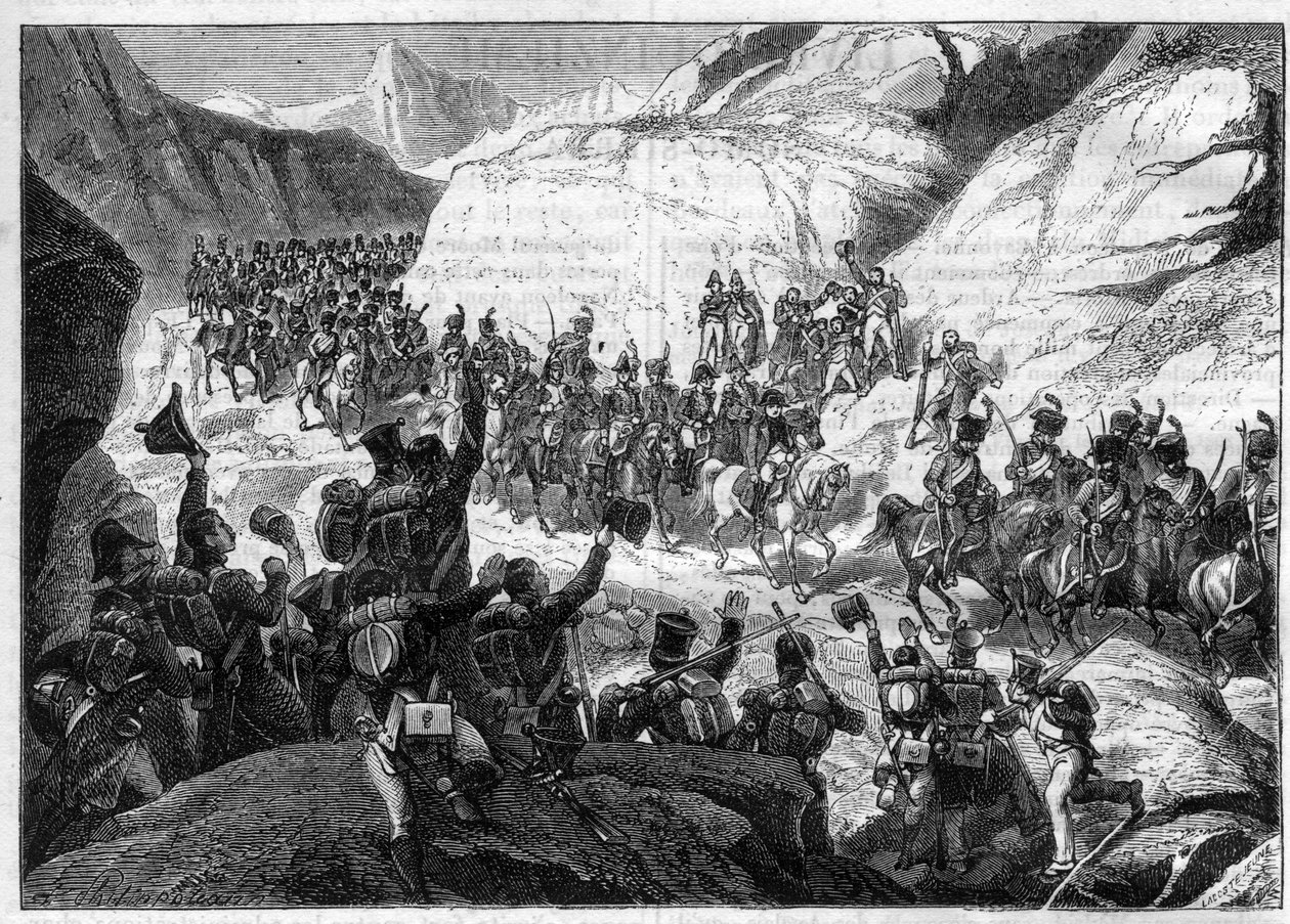 Napoleonin sodat / Espanjan kampanjan alku, 5. marraskuuta 1808 - Napoleonin tulo Espanjaan joukkojensa johdossa - Adolphe Thiersin "Histoire de l