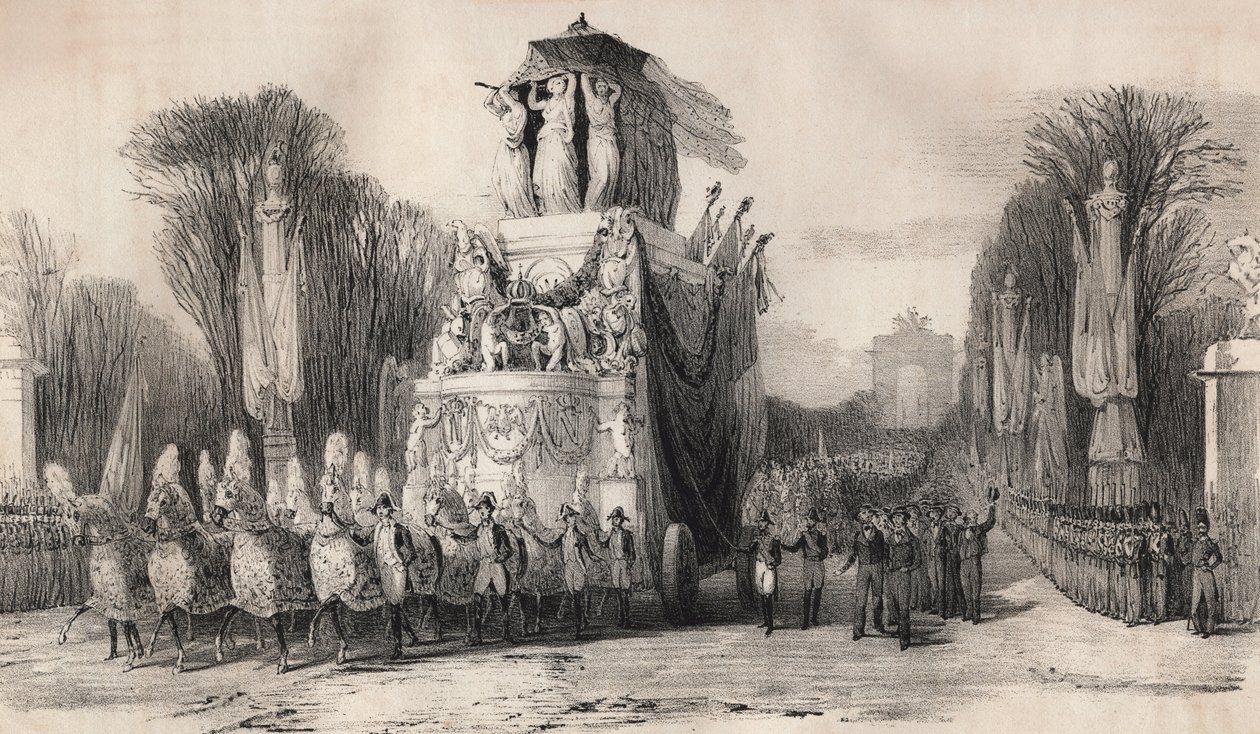 Napoleonin paluu Pyhästä Helenasta, 1821 tekijältä French School