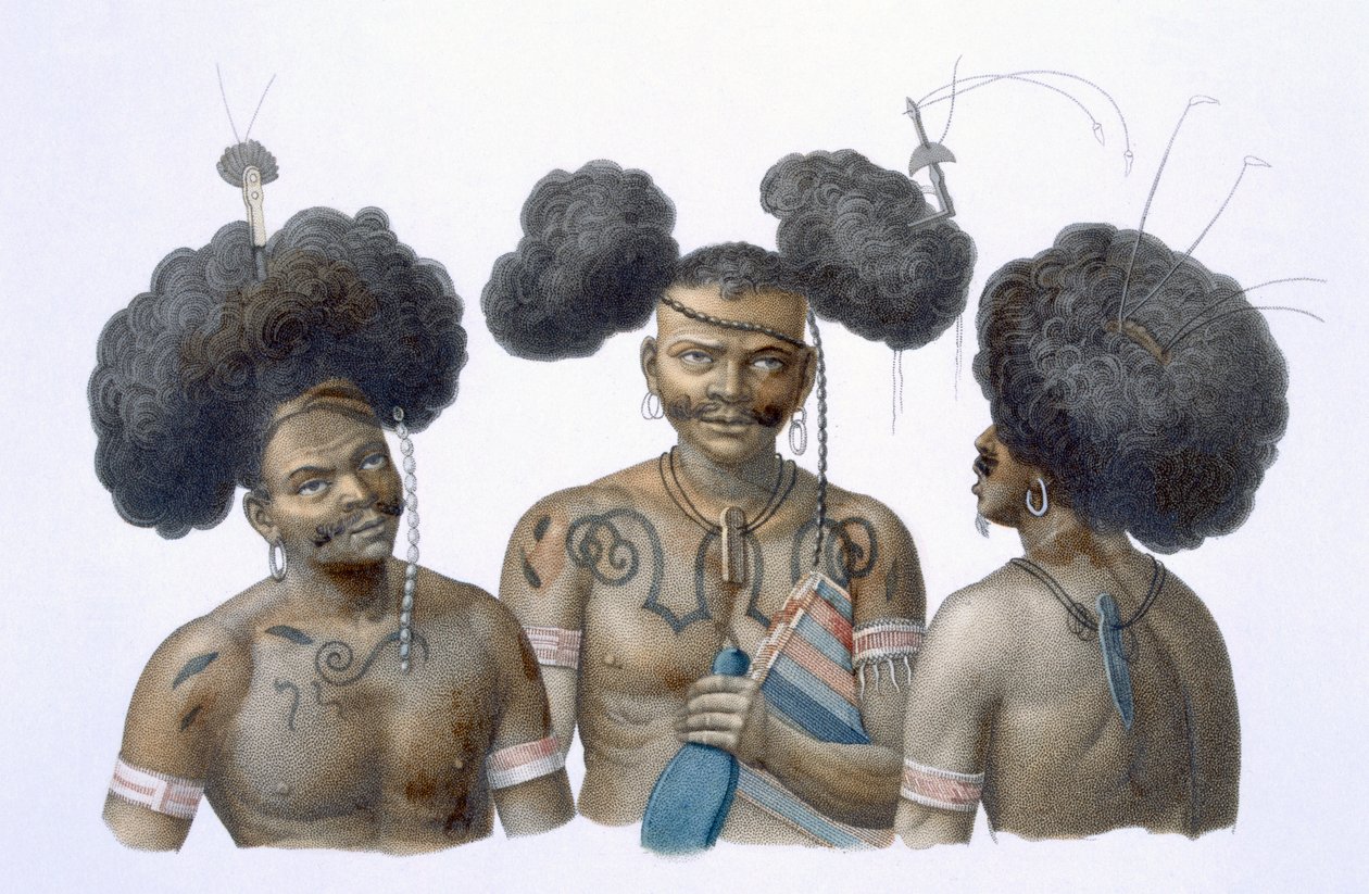 Uuden-Guinean alkuasukkaat, 1826 tekijältä French School