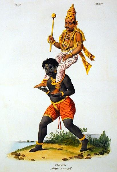 Nirriti, kaiverrus C. de Motte (1785-1836) (väri litho) tekijältä French School
