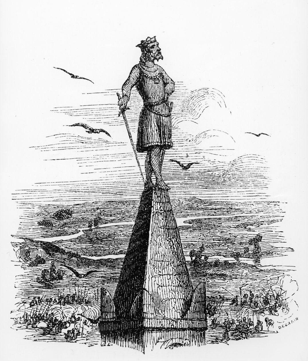 Nominoe, Bretagnen ensimmäinen herttua, Pitre Chevalierin kuvitus muinaisesta ja nykyaikaisesta Bretagnen, n. 1840 tekijältä French School