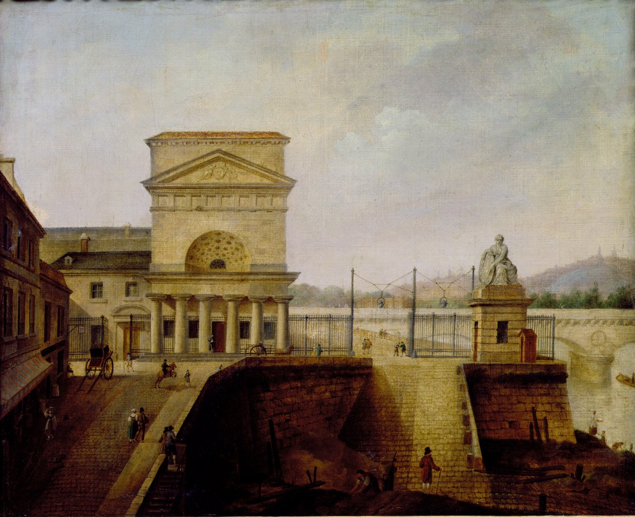 Normandia Barrier, lähellä Ienan siltaa, ennen vuotta 1860 tekijältä French School