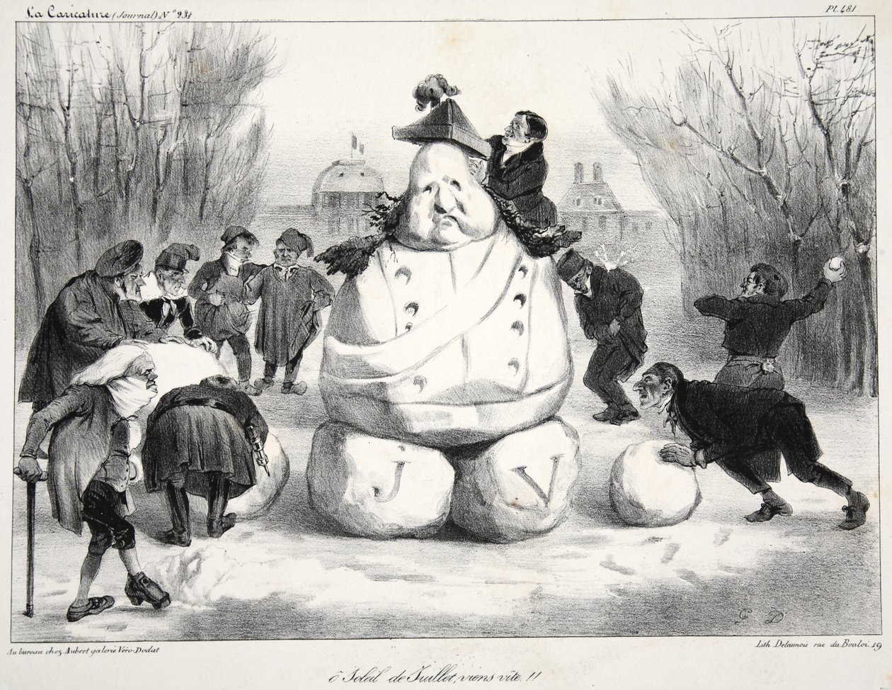 Oi heinäkuun aurinko, tule livenä!!, pubi. 1835 (kaiverrus) tekijältä French School