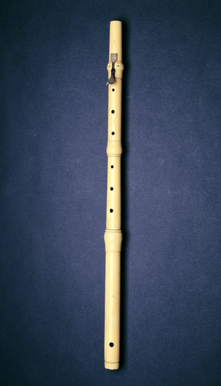 Yksinäppäinen huilu, valmistaja Naust, Pariisi, n. 1725 tekijältä French School