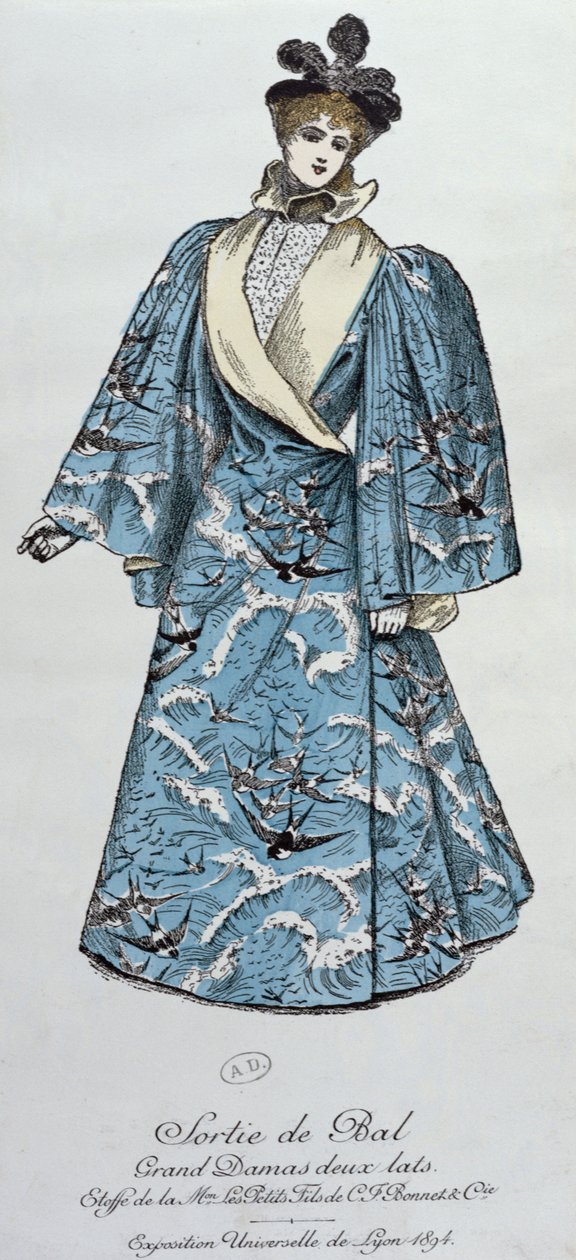 Couturier Worthin luoma oopperaviitta Exposition Universelle de Lyonin esitteestä, 1894 tekijältä French School