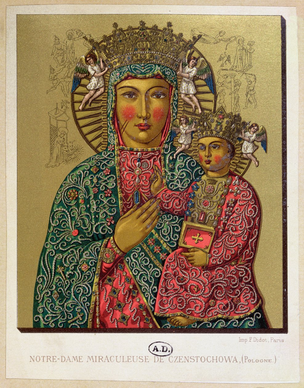 Czestochowan neitsyt Maria, 1800-luvun loppu tekijältä French School