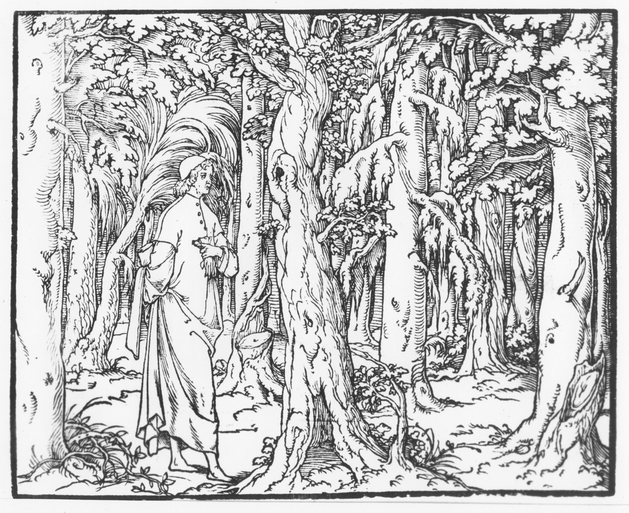 Sivu Francesco Colonnan "Discourse on the Dream of Poliphile", 1546 tekijältä French School