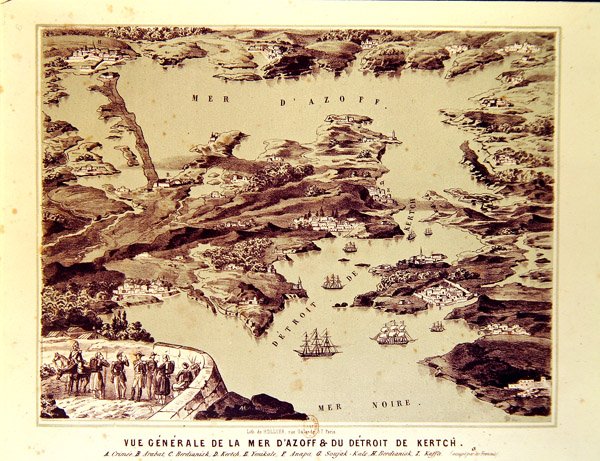 Panoraamanäkymä Azovinmerelle ja Kertšin salmelle tekijältä French School