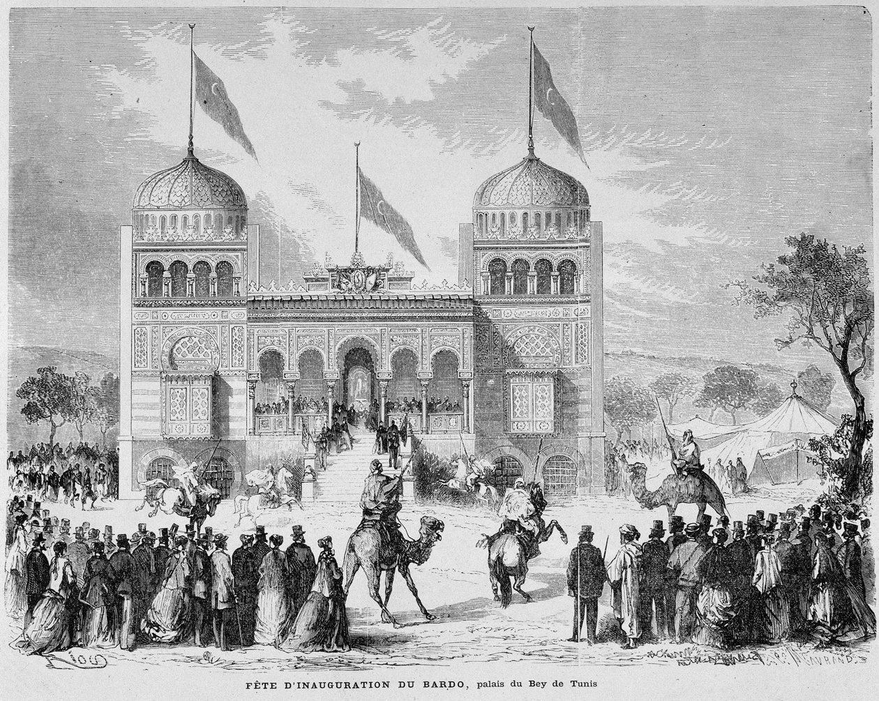 Parc du Montsouris: Palais du Bey Tunisiassa vuoden 1867 maailmannäyttelyssä. tekijältä French School