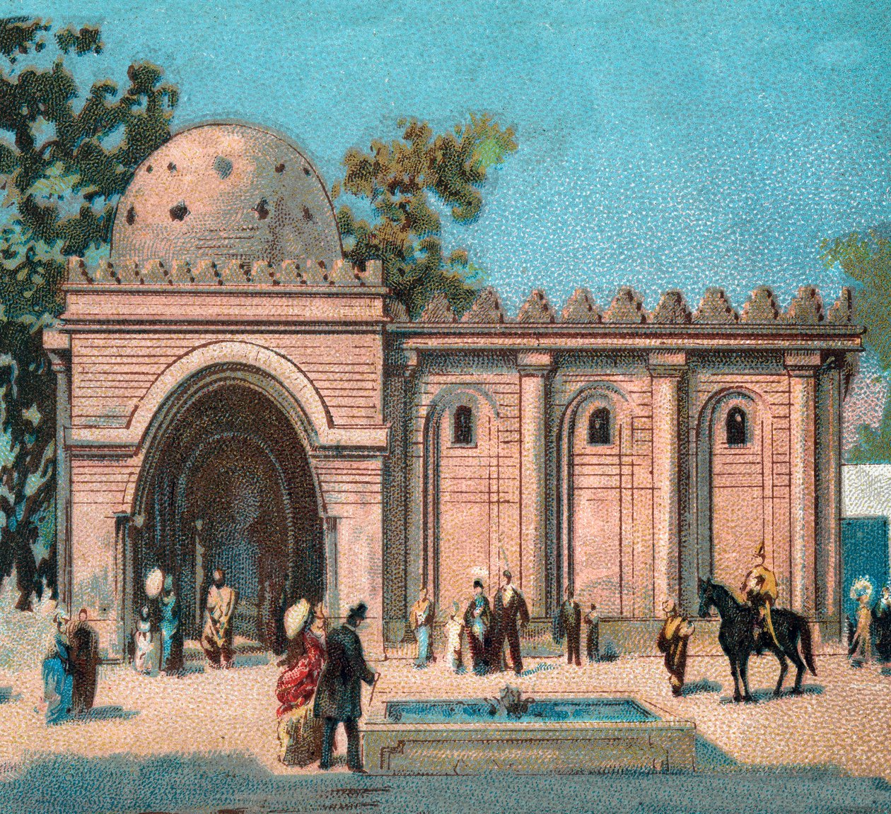 Pariisi. Vuoden 1889 yleisnäyttely: Persan Pavillon. tekijältä French School
