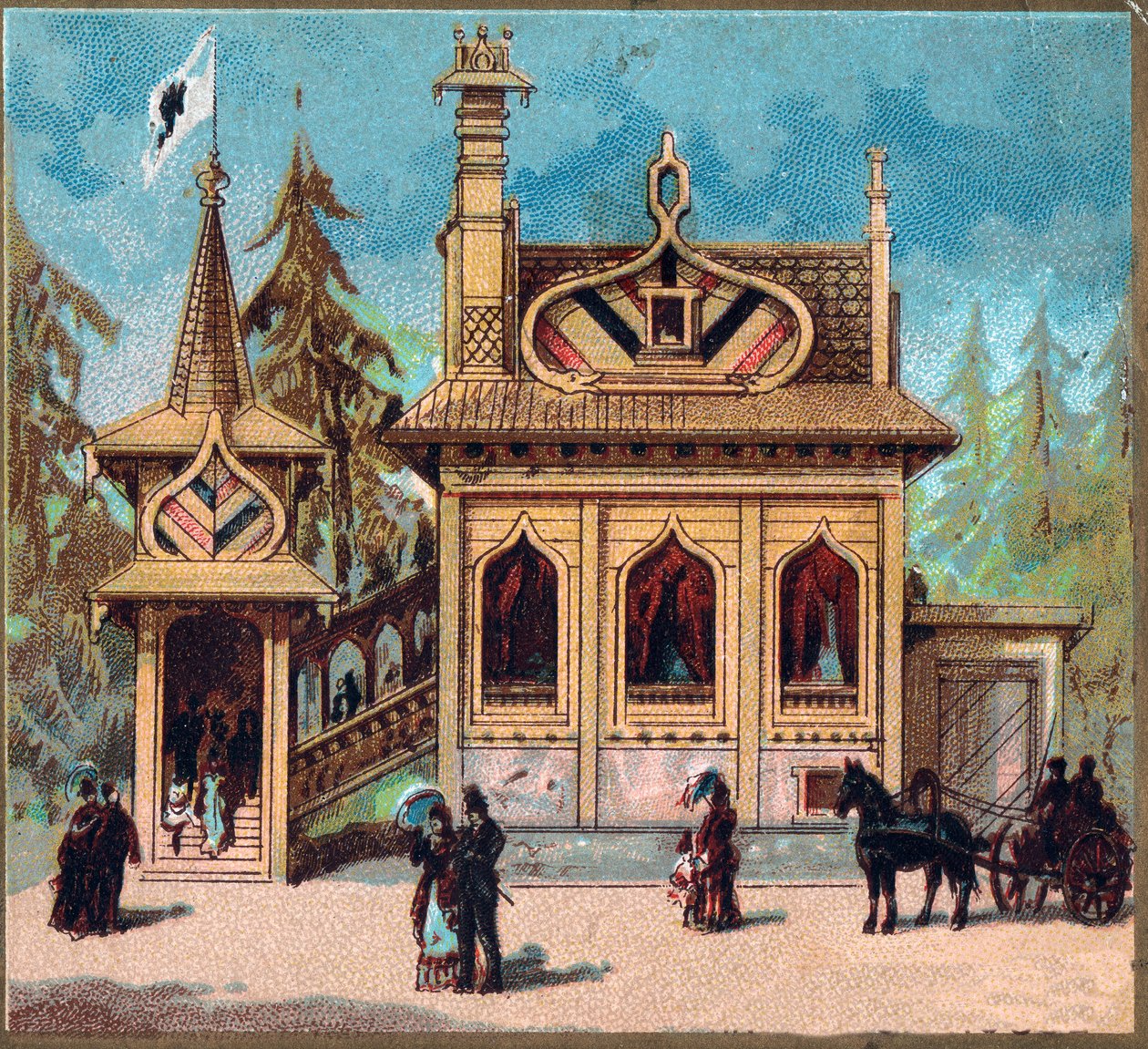 Pariisi. Vuoden 1889 yleisnäyttely: Venäjän asuinpaikka. tekijältä French School