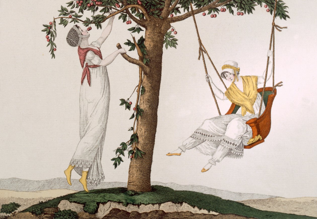 Parisian Ladies at Montmorency, levy 41, Le Bon Genre, n. 1810 tekijältä French School