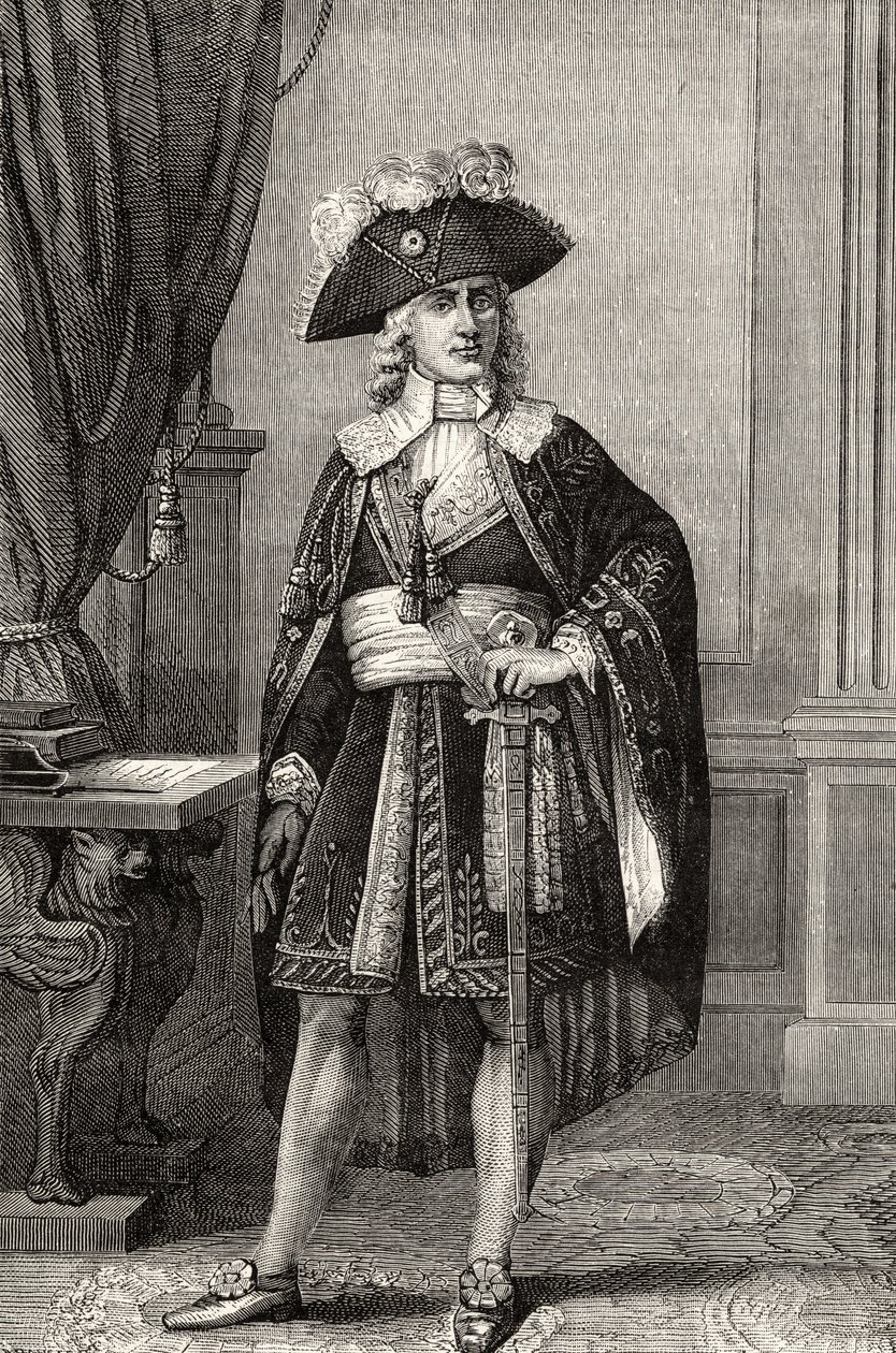 Paul Francois Nicolas, Barrasin varakreivi, Louis Blancin (1811-82) teoksesta "Histoire de la Revolution Francaise". tekijältä French School