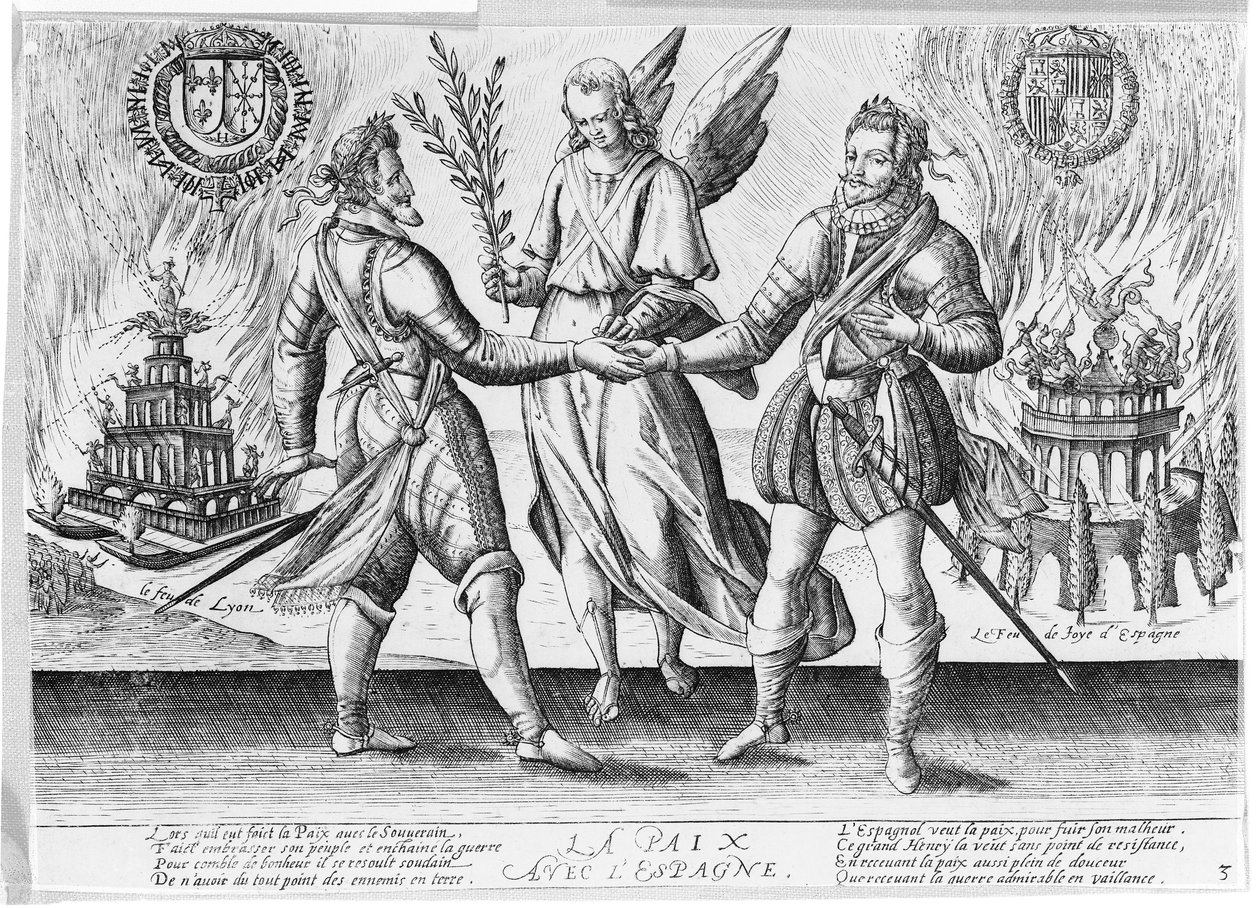 Rauha Espanjan kanssa, 1598 tekijältä French School