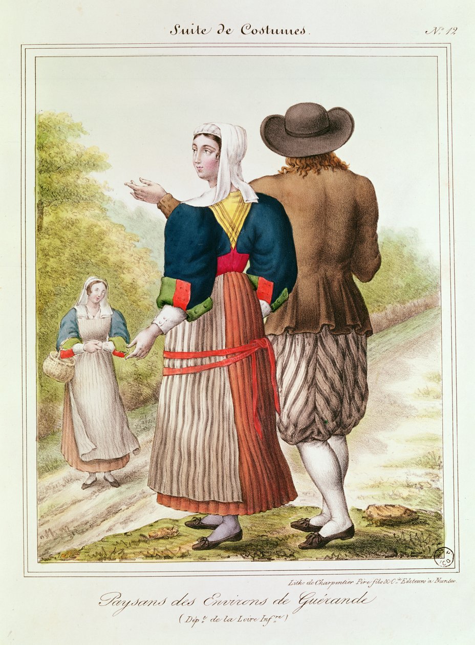 Talonpojat Guerandesta, Les Costumes Bretons de Charpentieristä tekijältä French School