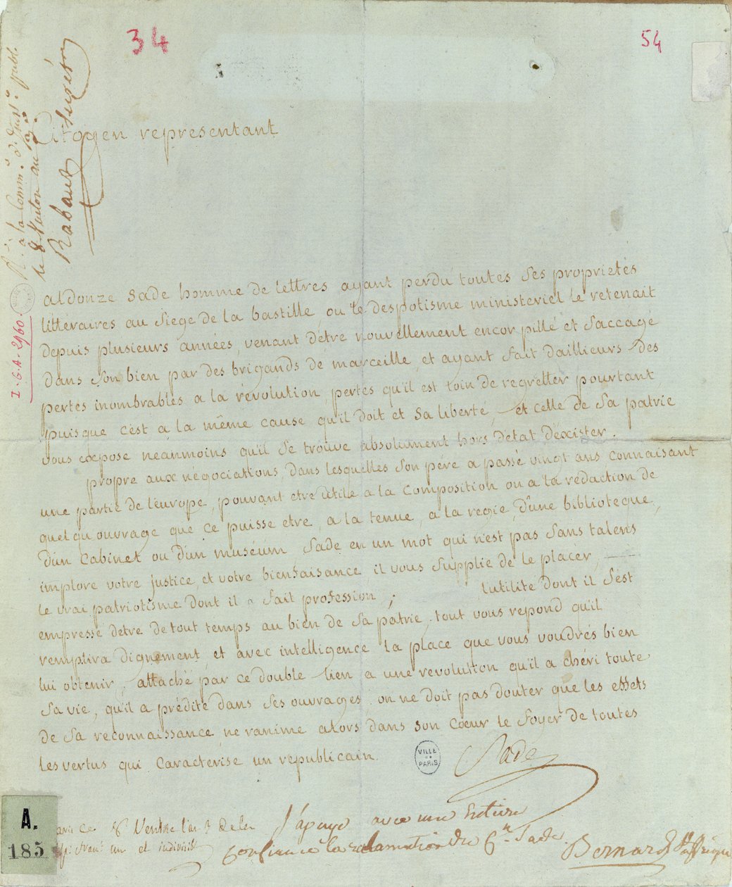 Aldonze Safe työllistämisveto, 1794-95 (kynä ja muste paperille) tekijältä French School