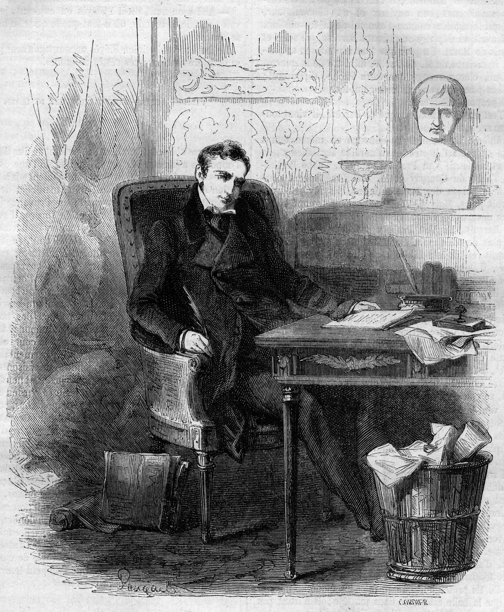 Philippe Paul (Philip-Paul) de Segur (1780-1873), ranskalainen diplomaatti ja historioitsija, kirjoittanut Venäjän kampanjan. Kaiverrus vuodelta 1856. tekijältä French School