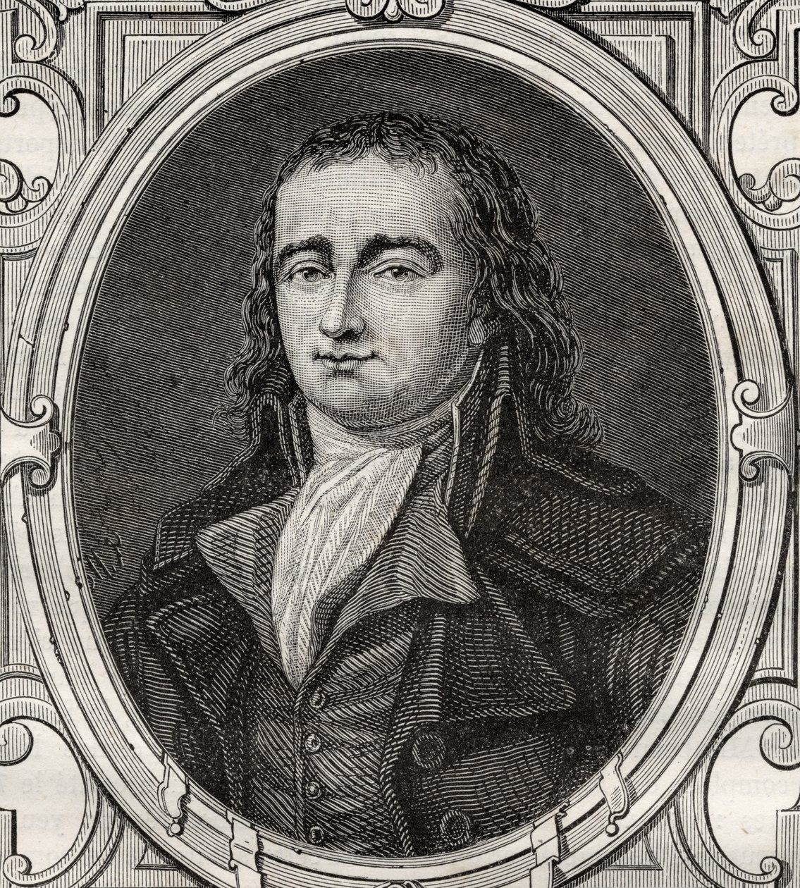 Pierre Gaspard Chaumette (1763-94) Louis Blancin (1811-82) teoksesta "Histoire de la Revolution Francaise". tekijältä French School
