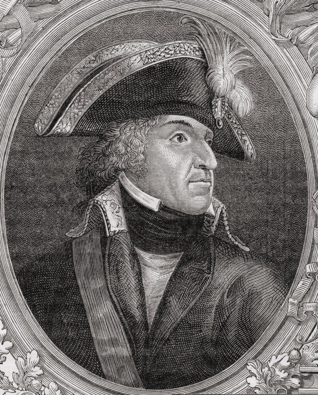 Pierre de Ruel (1752-1821) Marquis de Beurnonville, Louis Blancin (1811-82) teoksesta "Histoire de la Revolution Francaise", Pannemakerin (s.1822) kaiverrus 1847-62 tekijältä French School