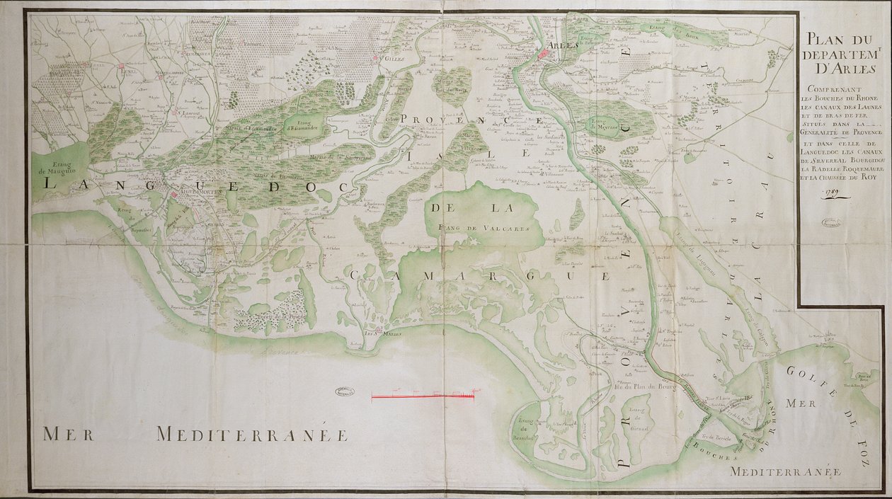 Arlesin departementtien suunnitelma, 1789 tekijältä French School
