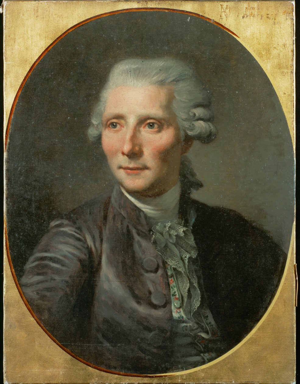 Runoilija Pierre Augustin Caron de Beaumarchais Muotokuva Greuzen mukaan ... (maalaus kankaalle) tekijältä French School