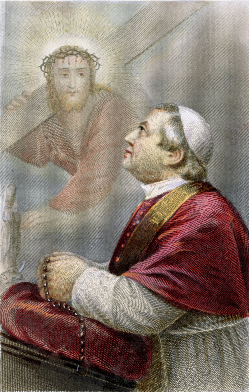 Paavi Pius IX (1792-1878) n. 1870 tekijältä French School