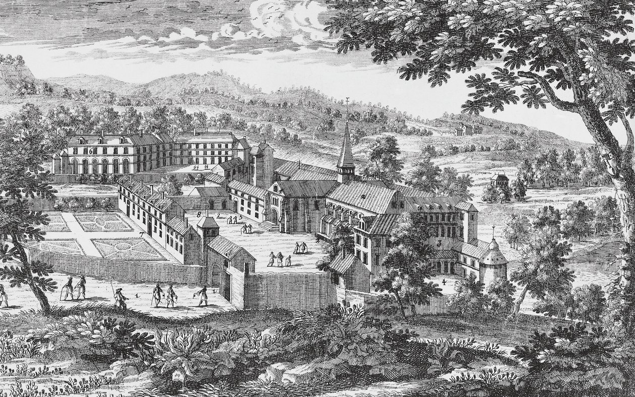 Port-Royal-des-Champsin luostari, kaiverrus, Ranska tekijältä French School