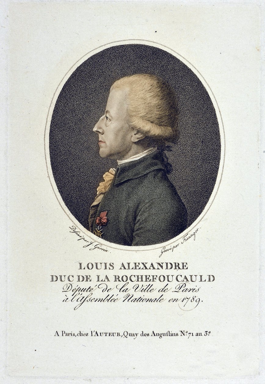 Muotokuva Louis Alexandre de la Rochefoucauld, Envillen herttua (D