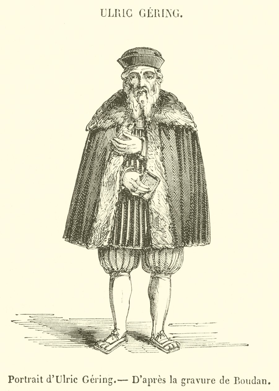 Ulric Geringin muotokuva (kaiverrus) tekijältä French School