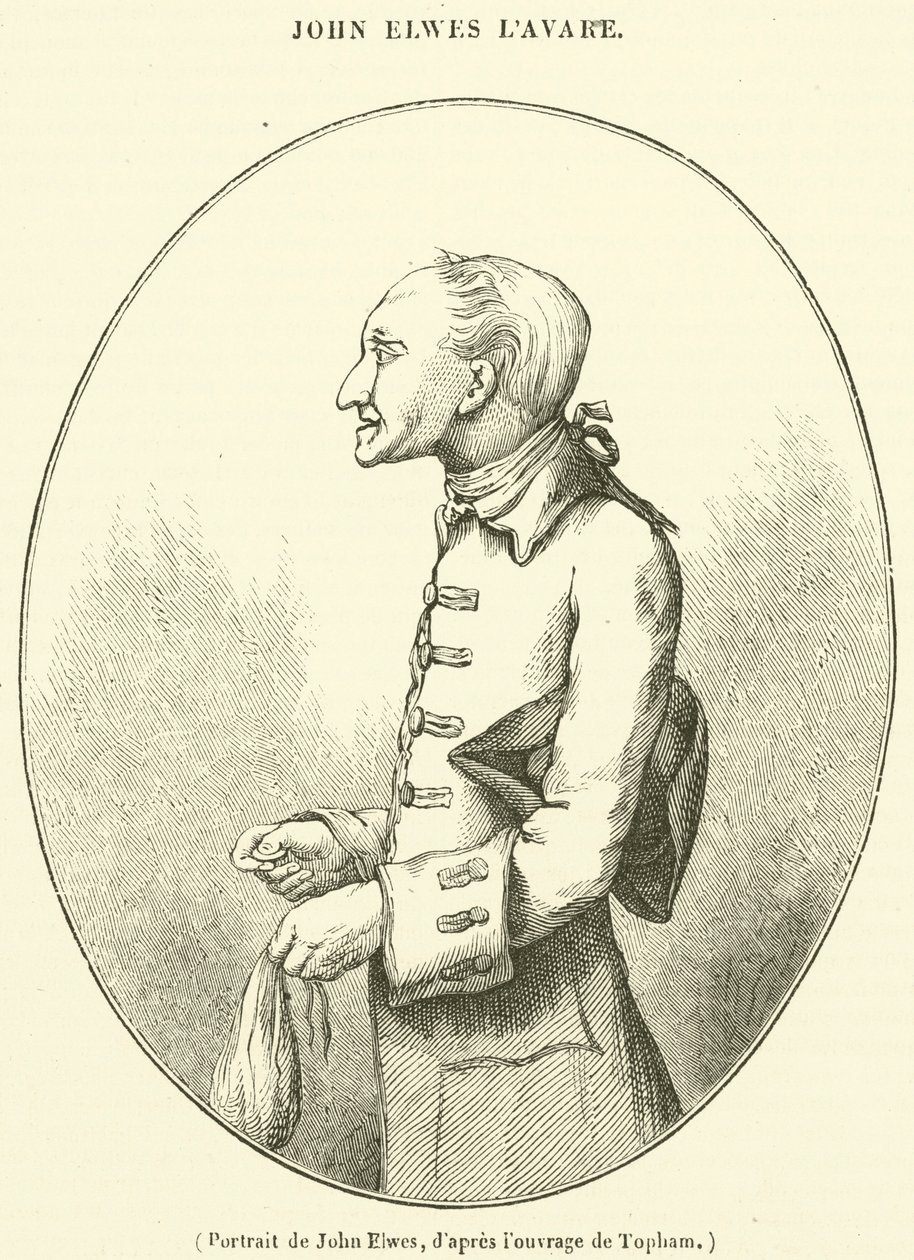 John Elwesin muotokuva (kaiverrus) tekijältä French School