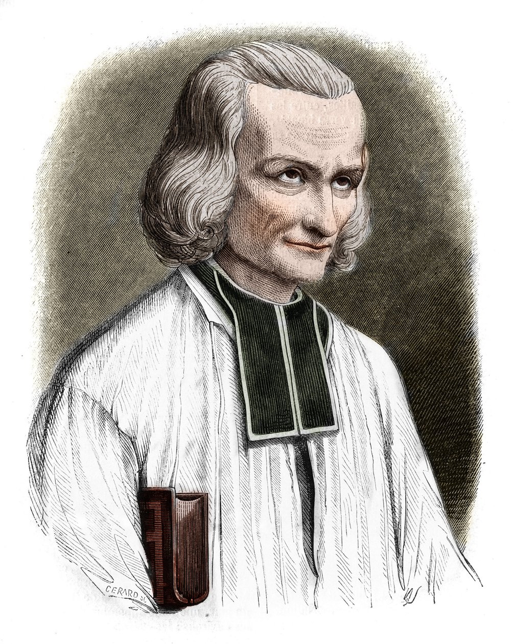 Muotokuva Abbe Jean Marie Vianneystä (Vianey, Viannay, Viennet), joka tunnetaan nimellä Cure d