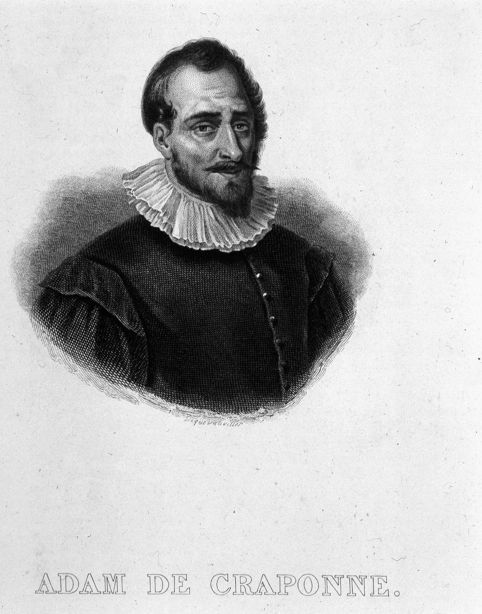 Adam de Craponnen muotokuva, ranskalainen insinööri (1527 - 1576) tekijältä French School