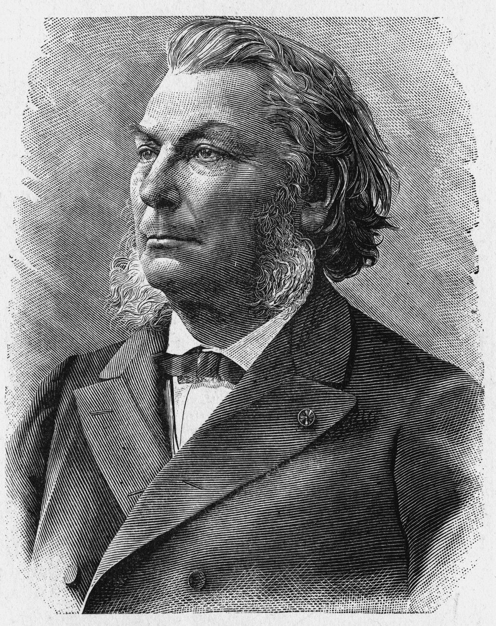 Admiral Mouchezin muotokuva (1821 - 1892) - "" Tiedealbumissa; maineikkaat tutkijat; Suuria löytöjä””” 1896. tekijältä French School