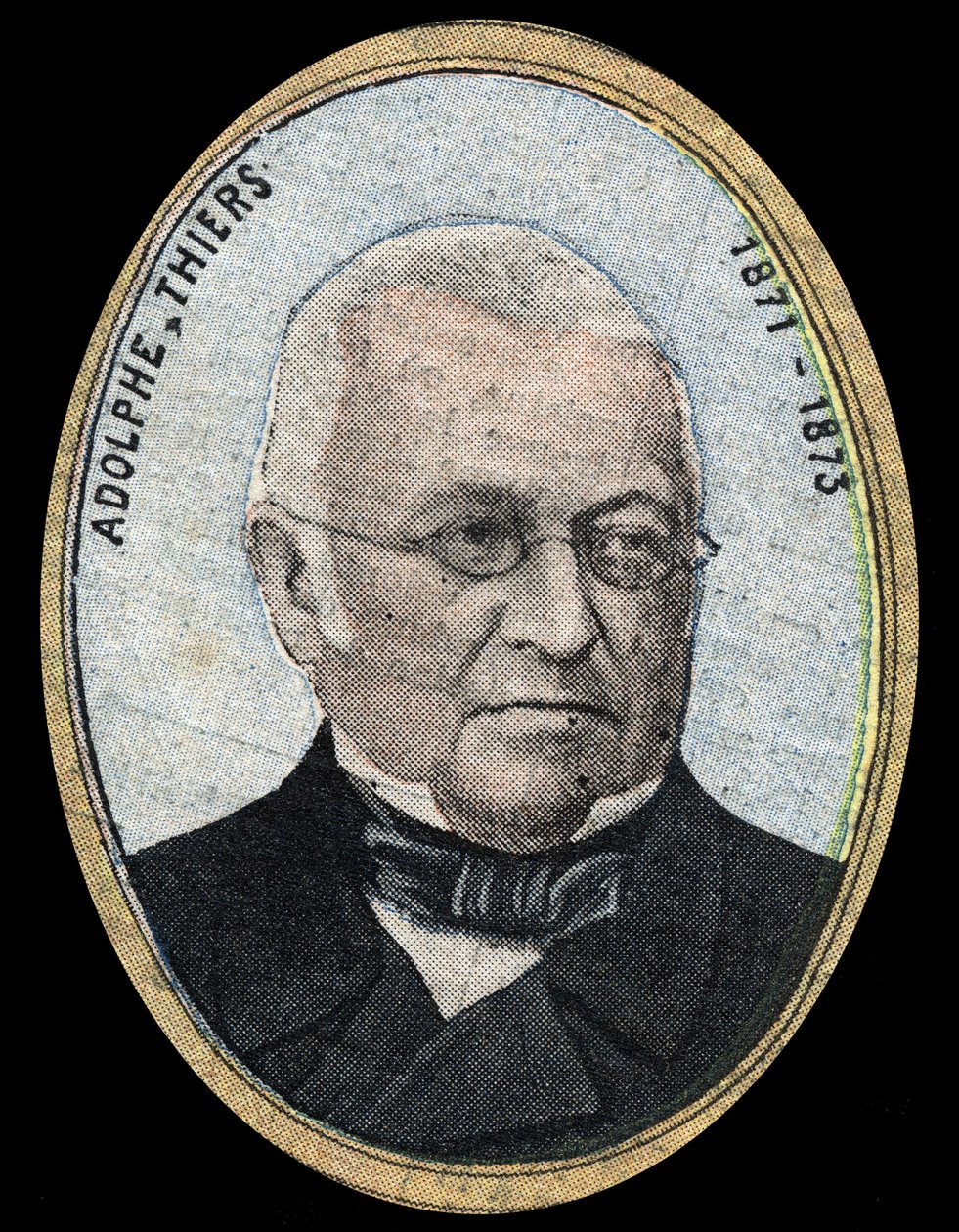 Ranskan tasavallan presidentin Adolphe Thiersin (1797-1877) muotokuva. tekijältä French School