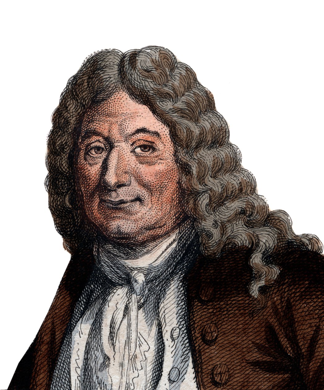 Muotokuva Alain Rene Lesagesta (Le Sage) (1668-1747), ranskalaisesta kirjailijasta ja näytelmäkirjailijasta. tekijältä French School