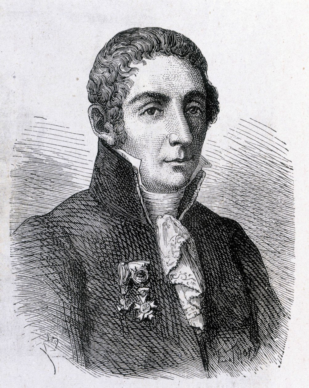 Muotokuva Alessandro (Alexandre) Voltasta (1745 - 1827) - "" Tiedealbumissa; maineikkaat tutkijat; Suuria löytöjä””” 1896. tekijältä French School