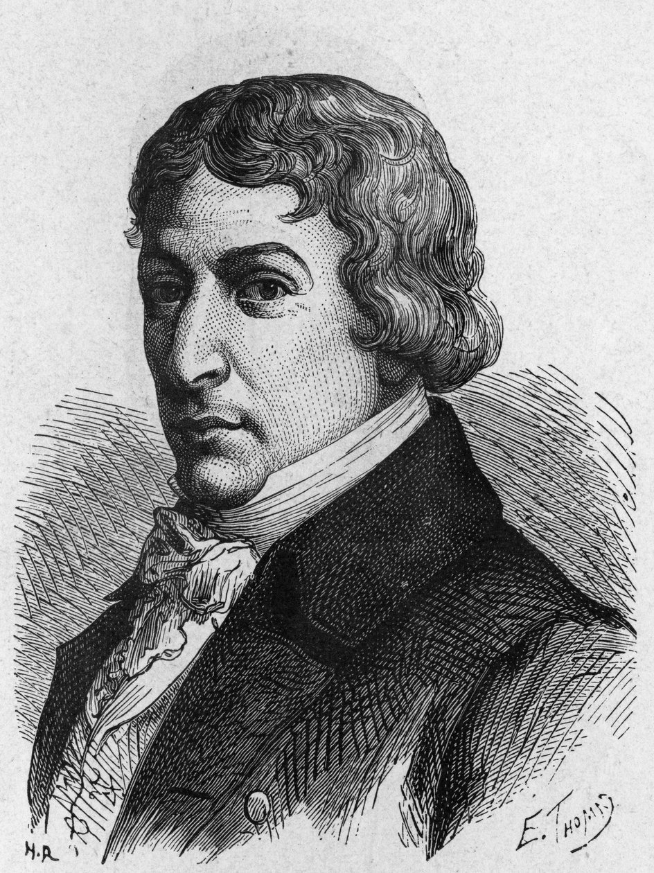 Ami (Aime) Argandin (1755-1803), sveitsiläisen fyysikon muotokuva. - "" Album de la Sciencessa; maineikkaat tiedemiehet; Suuria löytöjä””” 1896. tekijältä French School