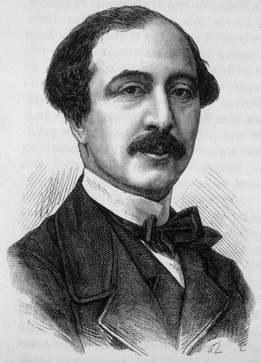 Muotokuva Anatole Prevost Paradolista, ranskalaisesta toimittajasta ja poliitikosta (1829-1870). tekijältä French School