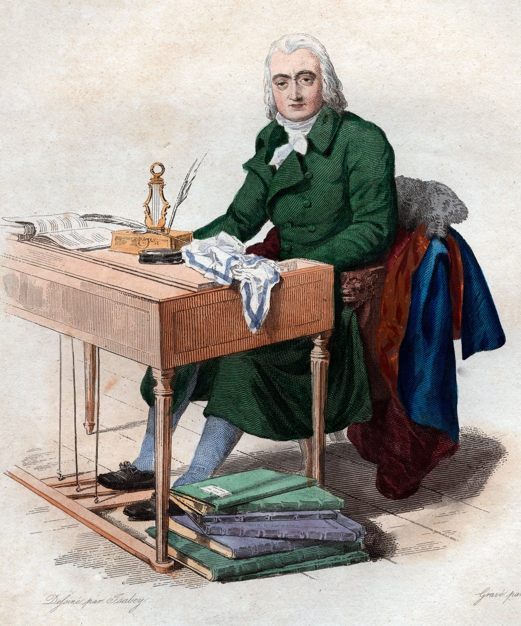 Ranskalaisen säveltäjän Andre Ernest Modeste Gretryn (1741-1813) muotokuva. tekijältä French School