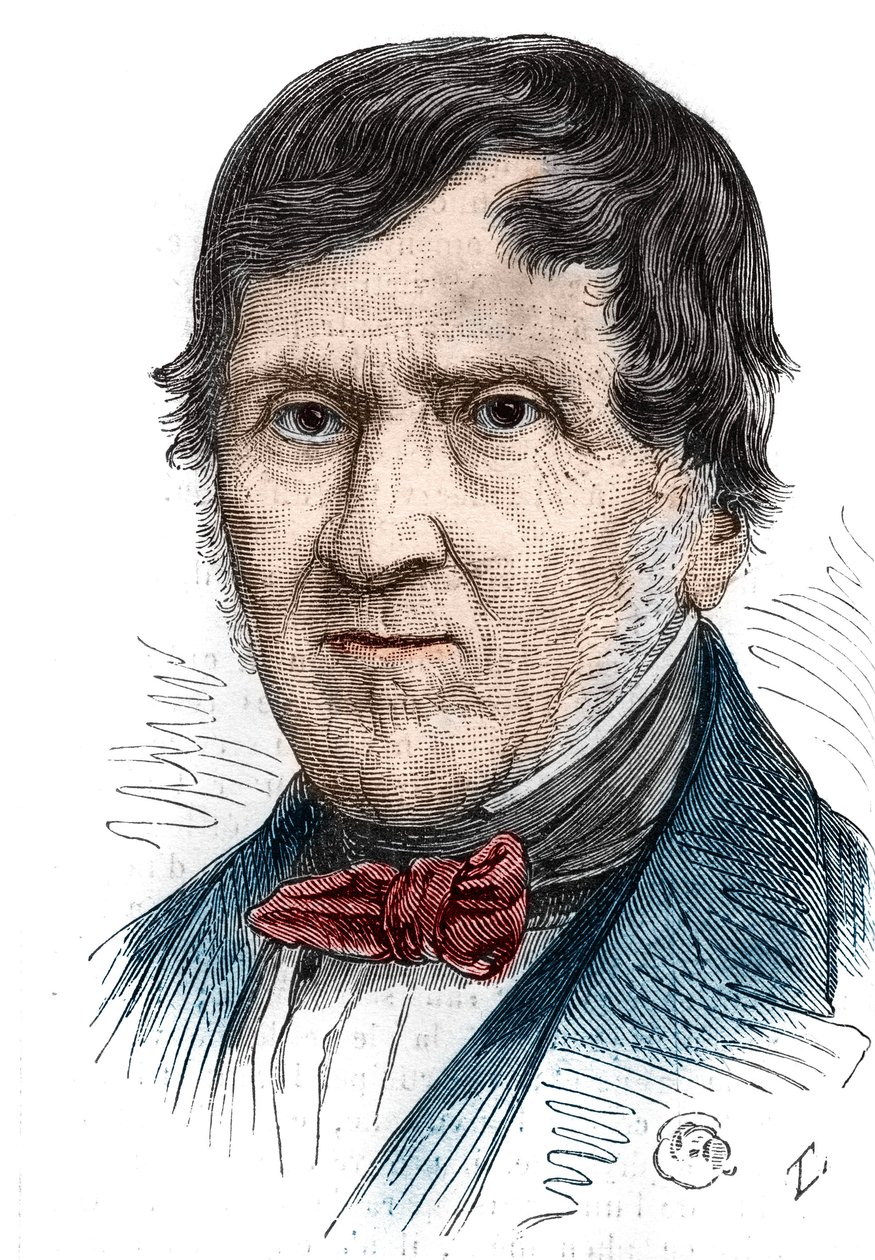 Antoine Becquerelin (1888-1878), ranskalaisen fyysikon muotokuva. Kaiverrus "" Le Monde Illustré" -julkaisussa nro 1086, 2. helmikuuta tekijältä French School