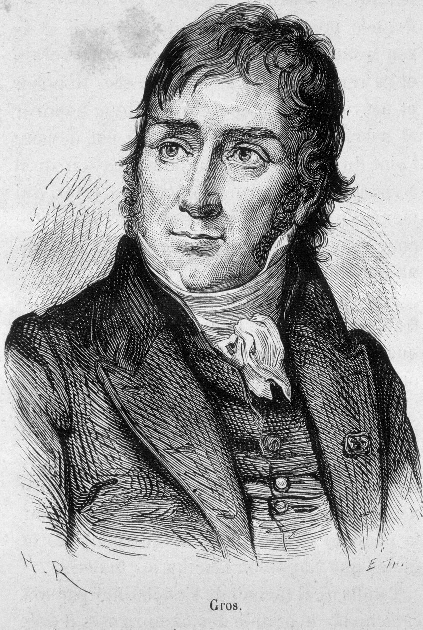 Muotokuva Antoine Jean Grosista (1771 - 1835), Davidin oppilas ja sitten virallinen Napoleonin taidemaalari - Henri Martinin "" L