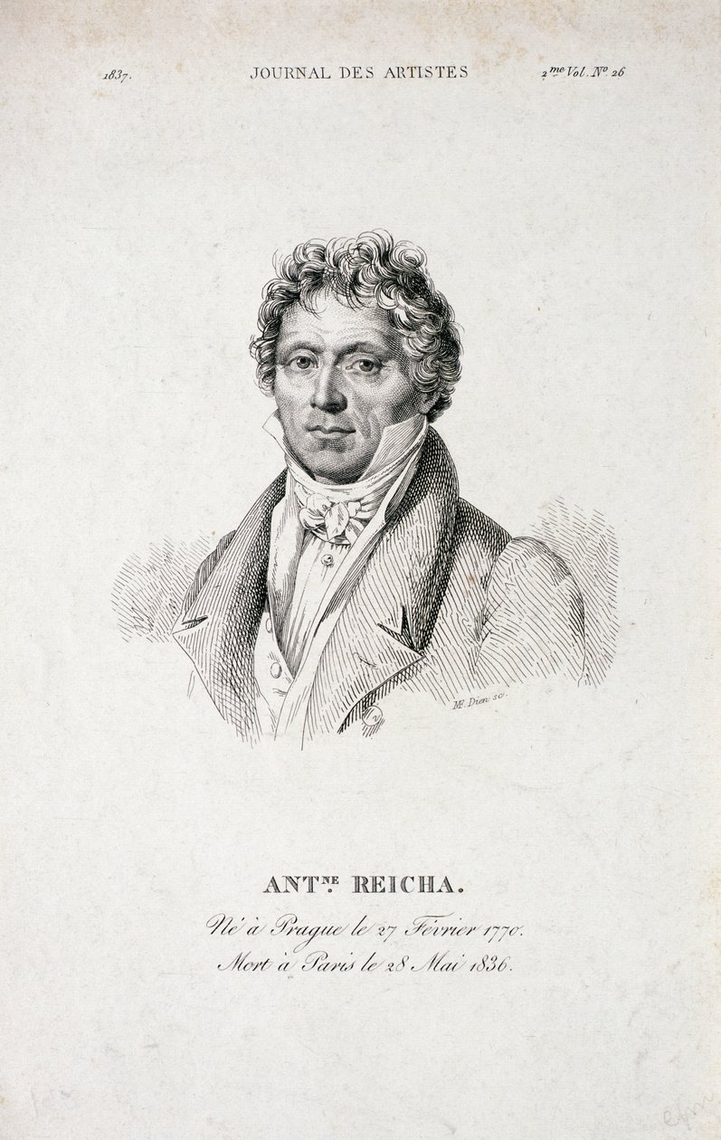 Antoine Reichan (1770-1836) muotokuva Journal des Artistesista tekijältä French School