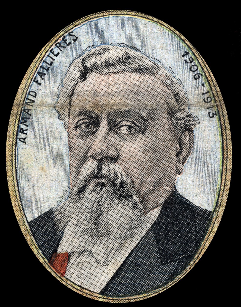 Tasavallan presidentin Armand Fallieresin (1841-1931) muotokuva. tekijältä French School