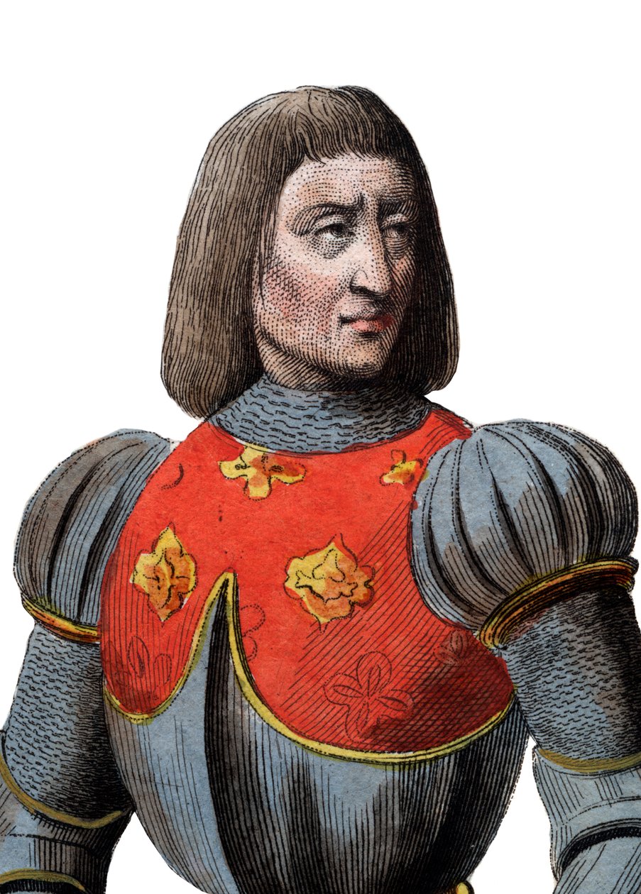 Arthur III:n Bretagnen herttua (1393-1458), ranskalaisen konstaapelin muotokuva. tekijältä French School