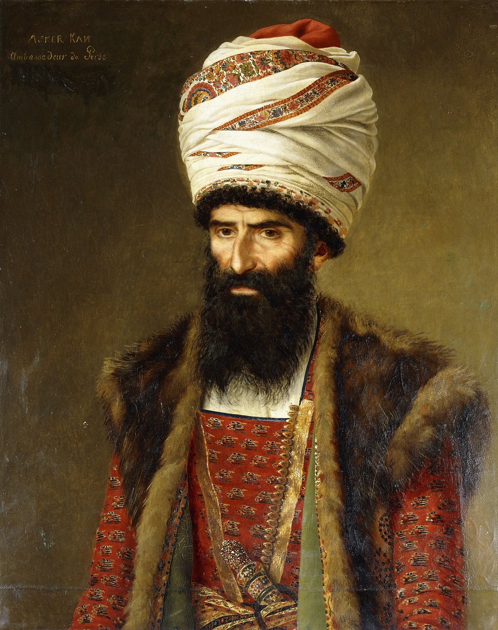 Persian suurlähettilään Asghar Khanin muotokuva, 1808 tekijältä French School